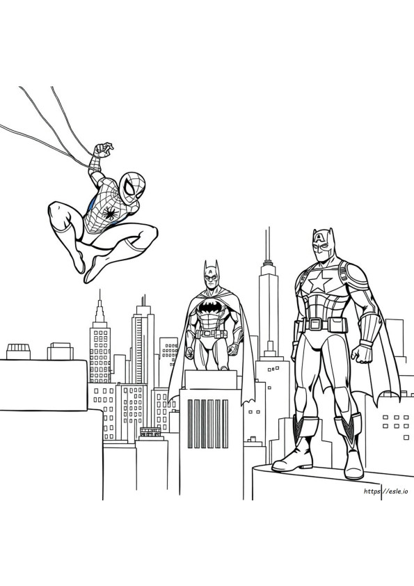 Iron Man And Spiderman Coloring Pages