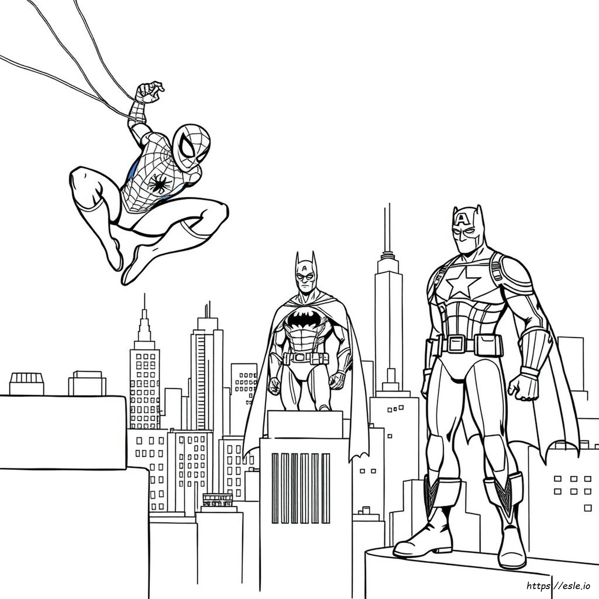Dibujos Para Colorear De Iron Man Y Spiderman