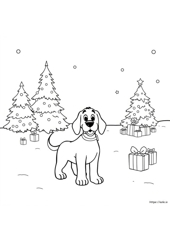 Clifford Weihnachten Ausmalbilder