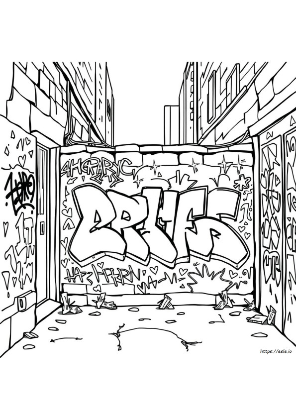 Graffiti Boyama Sayfaları