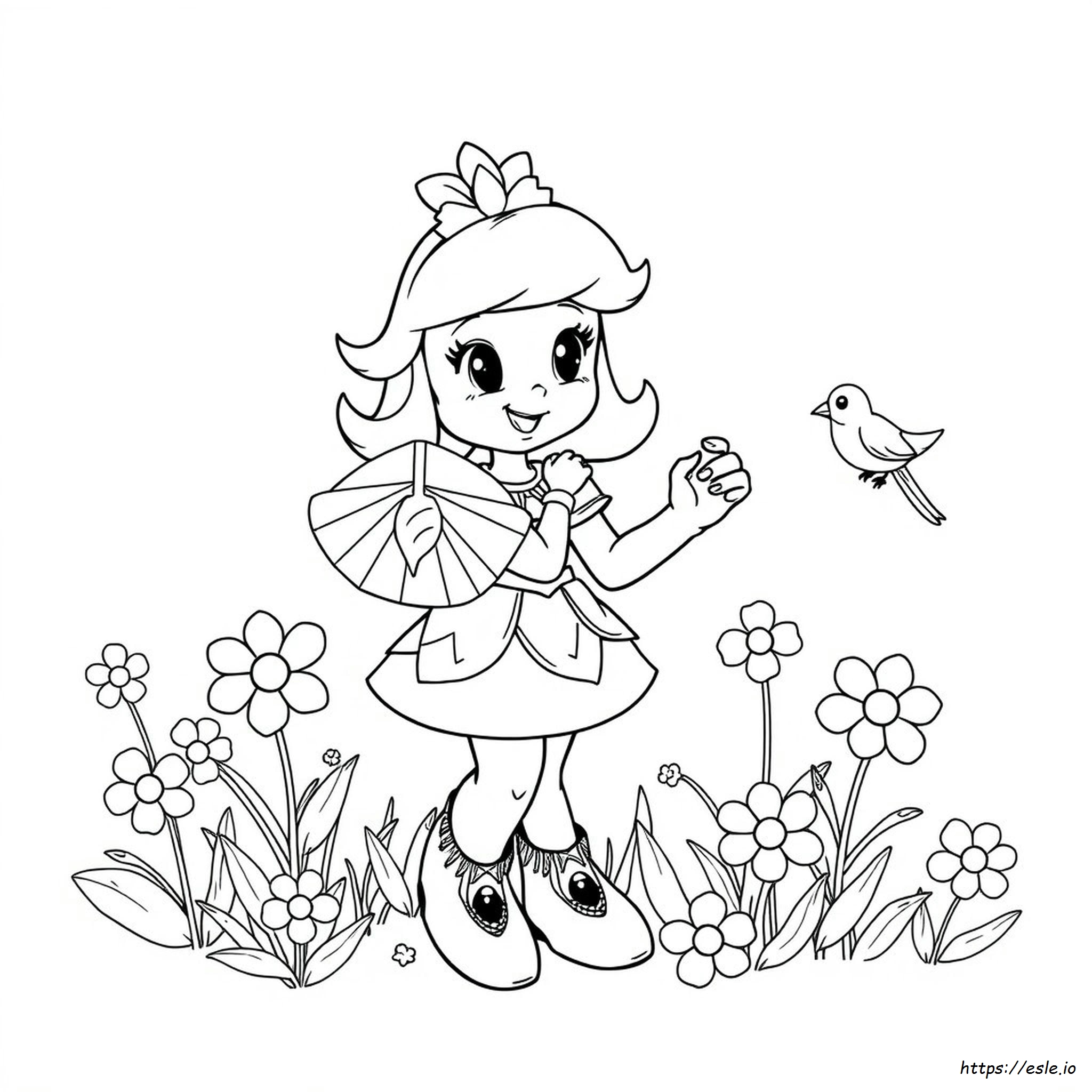 Paper Princess Daisy Coloring Pages