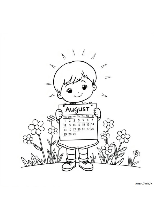 Disegni Da Colorare Di Agosto Stampabili Gratis
