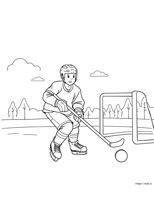 Coloring Pages Of Hockey Players