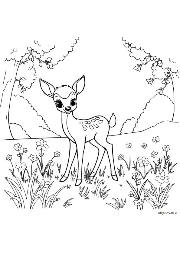 Bambi Színező Oldalak