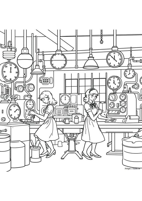 Radium Girls Coloring Page