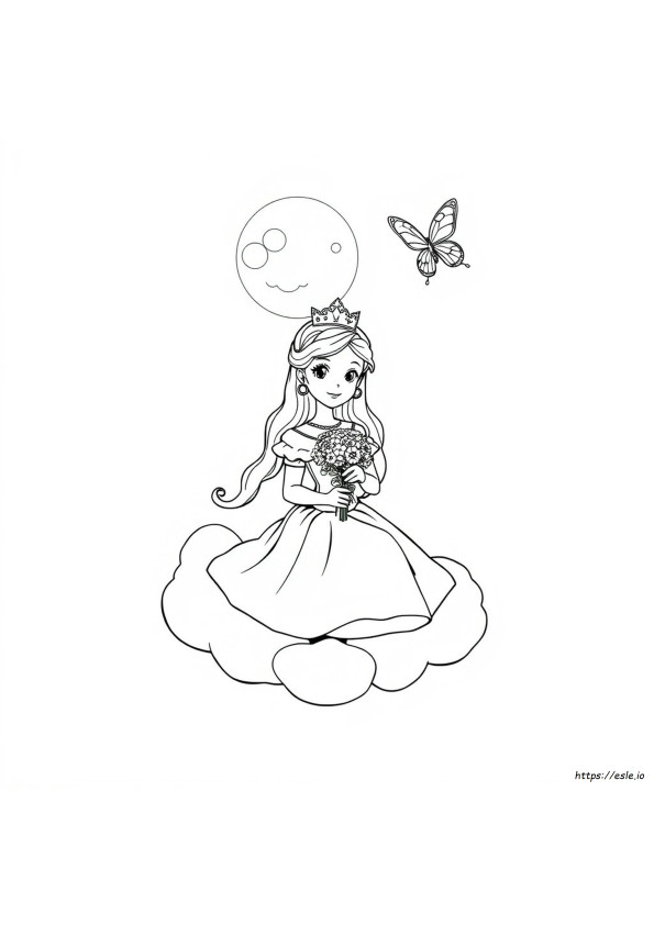 Manga Princess Coloring Pages