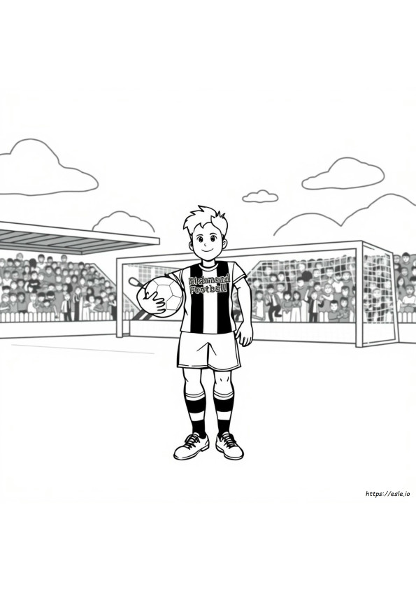 Richmond Football Club Colouring Pages