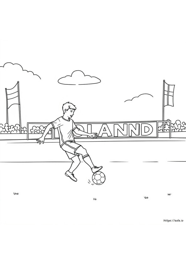 Holland Soccer Coloring Pages