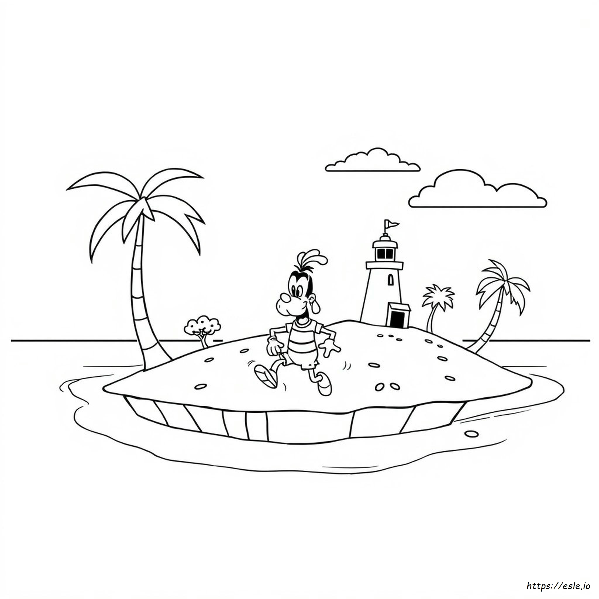 Pulau Goofball Gambar Mewarnai