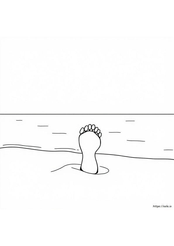 Footprint Coloring Page