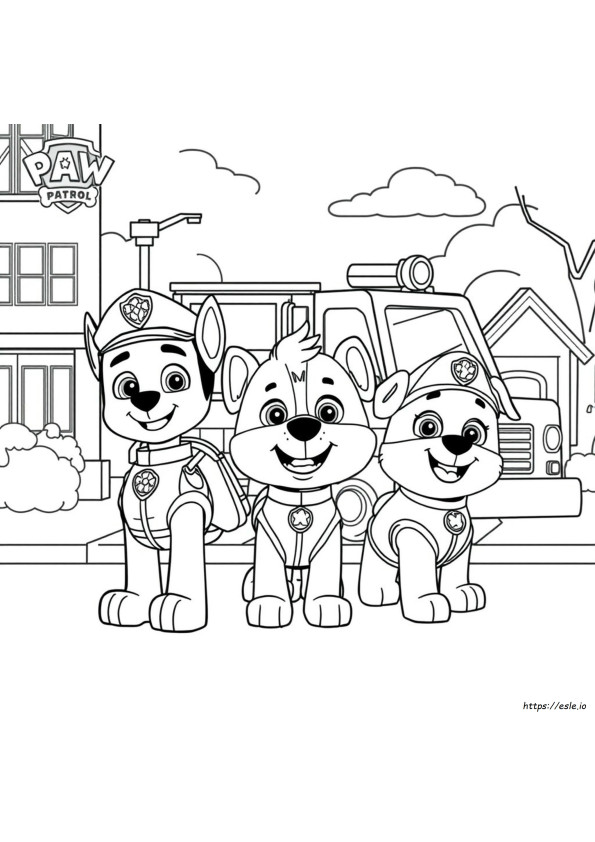 Páginas Para Colorear De La Patrulla Canina De Nickelodeon