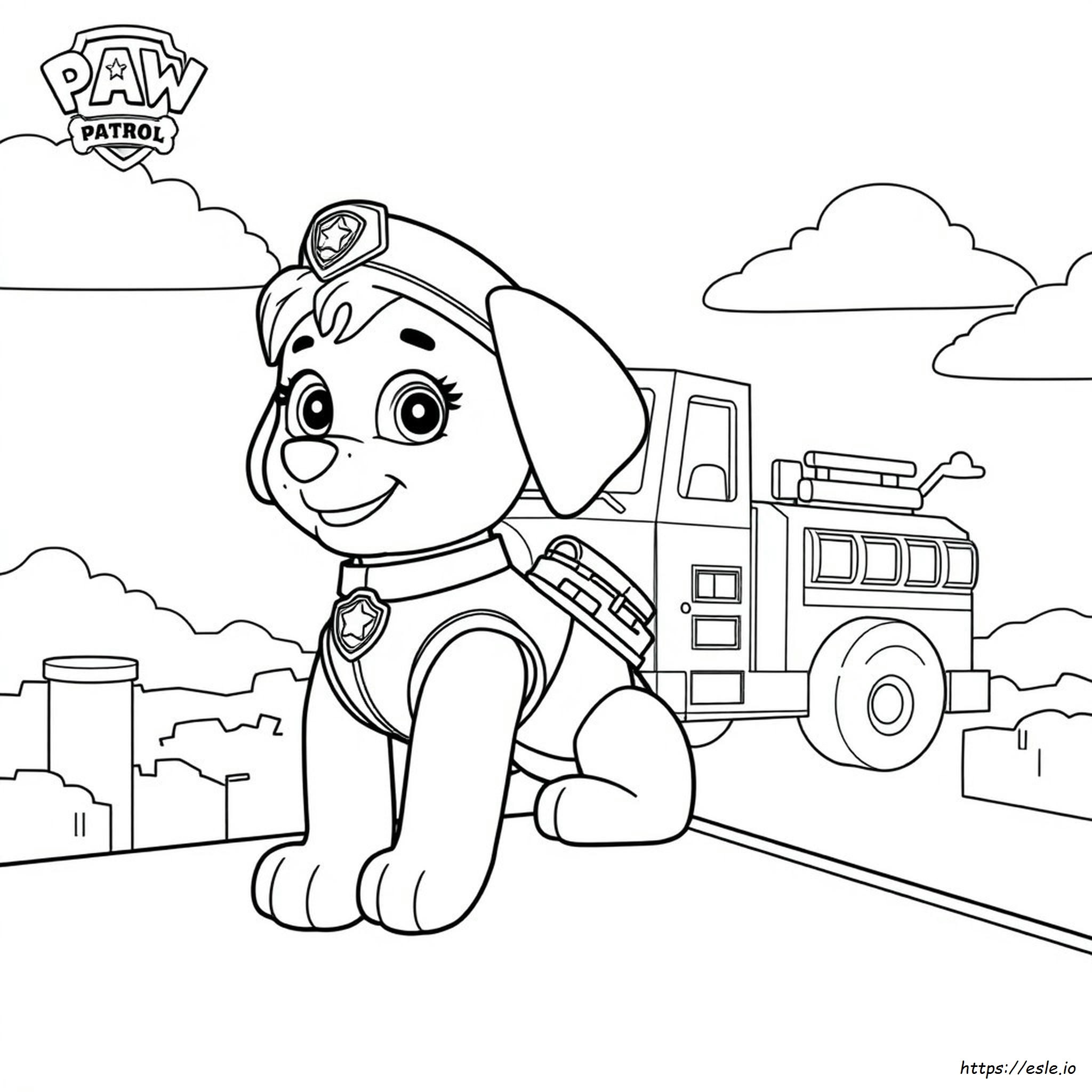Patrulla Canina La Película Liberty Páginas Para Colorear