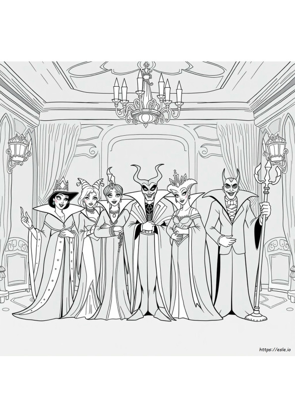 Disney Villains Adult Colouring Book