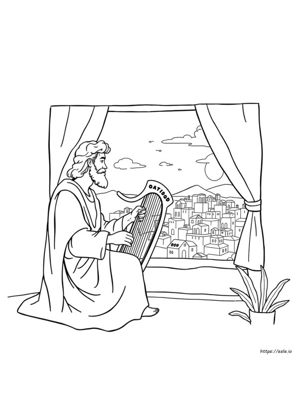 David And Bathsheba Coloring Page