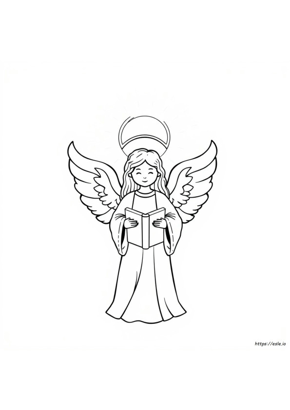 天使ガブリエル 塗り絵