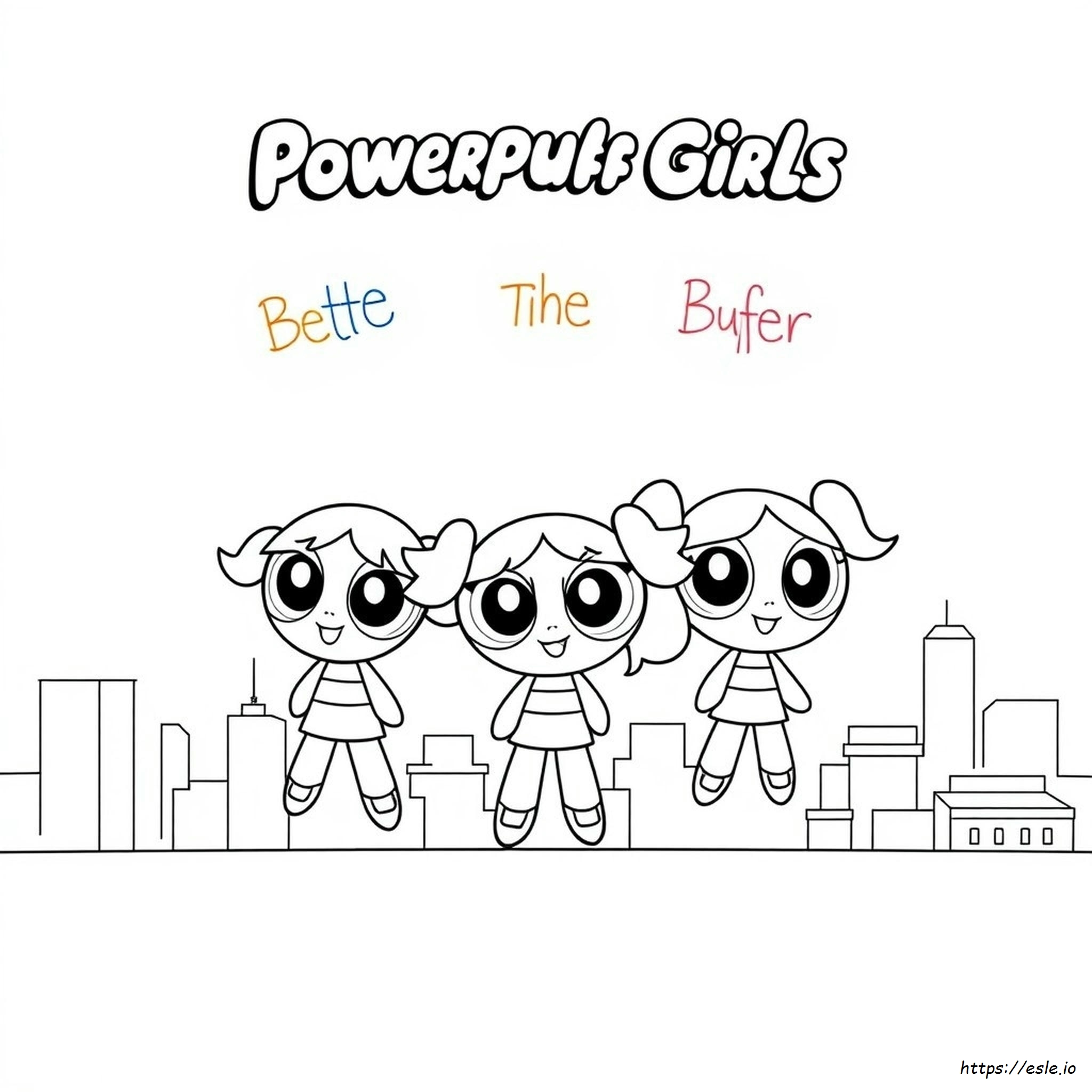Powerpuff Girls Boyama Sayfaları
