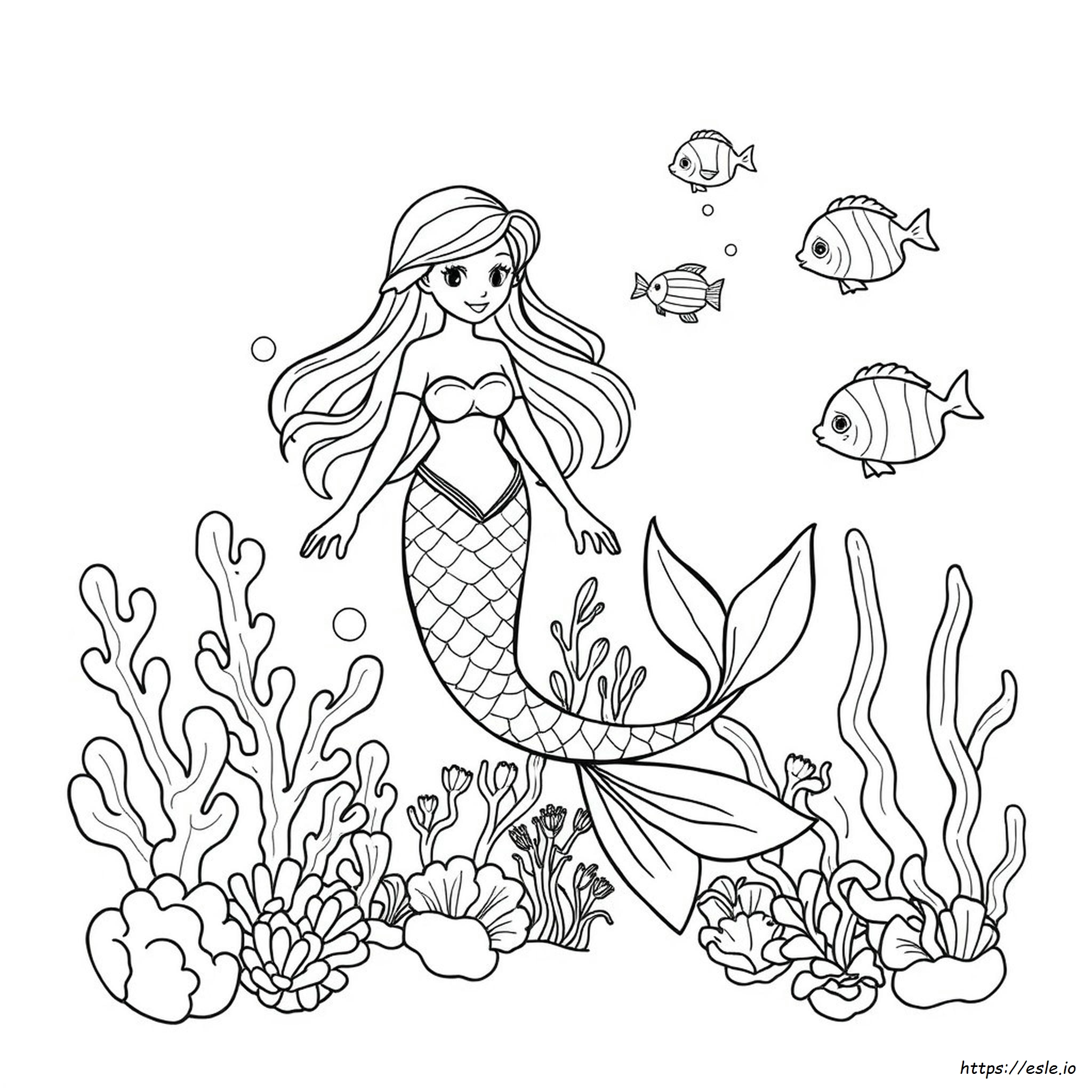 Sirena Da Colorare