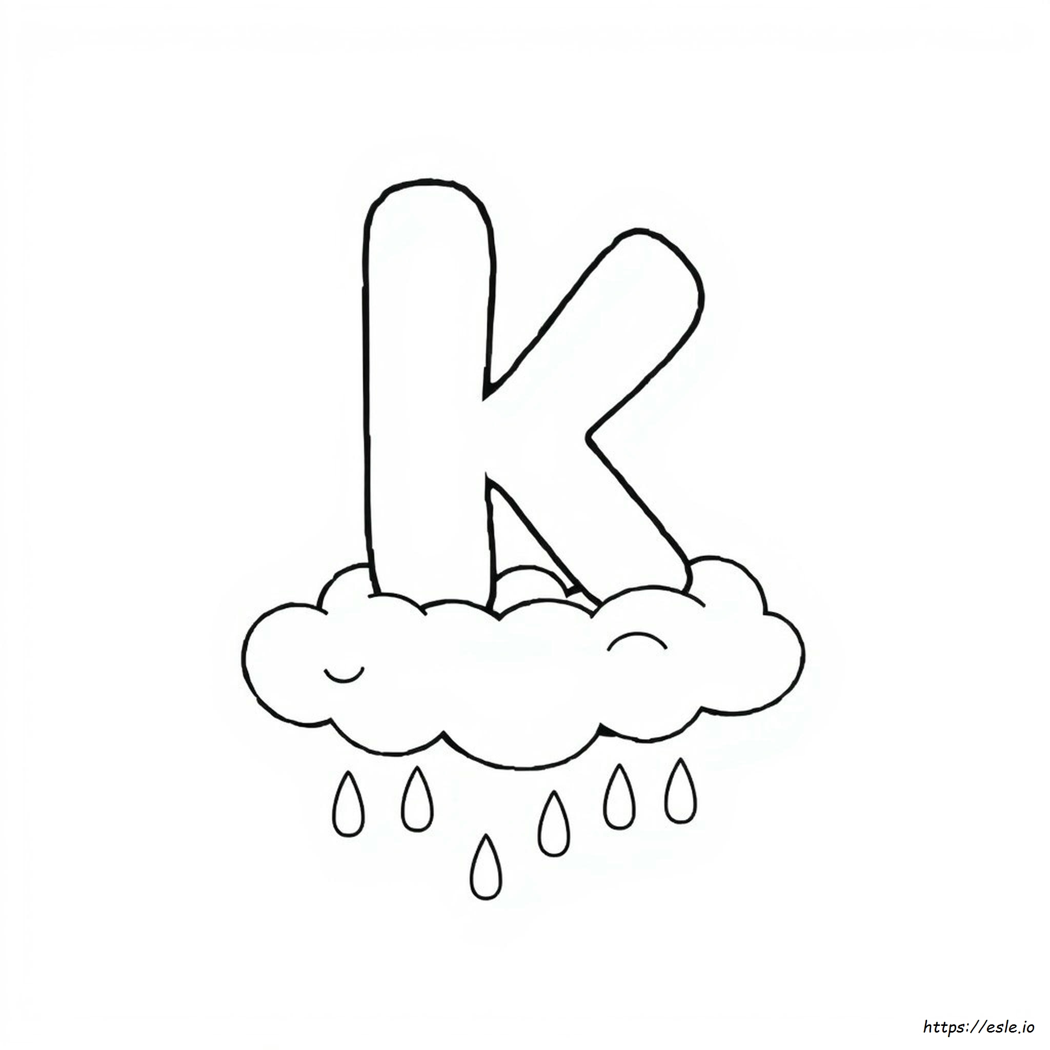 Printbare Letter K Kleurplaat kleurplaat