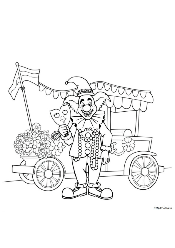 Happy Mardi Gras Coloring Pages