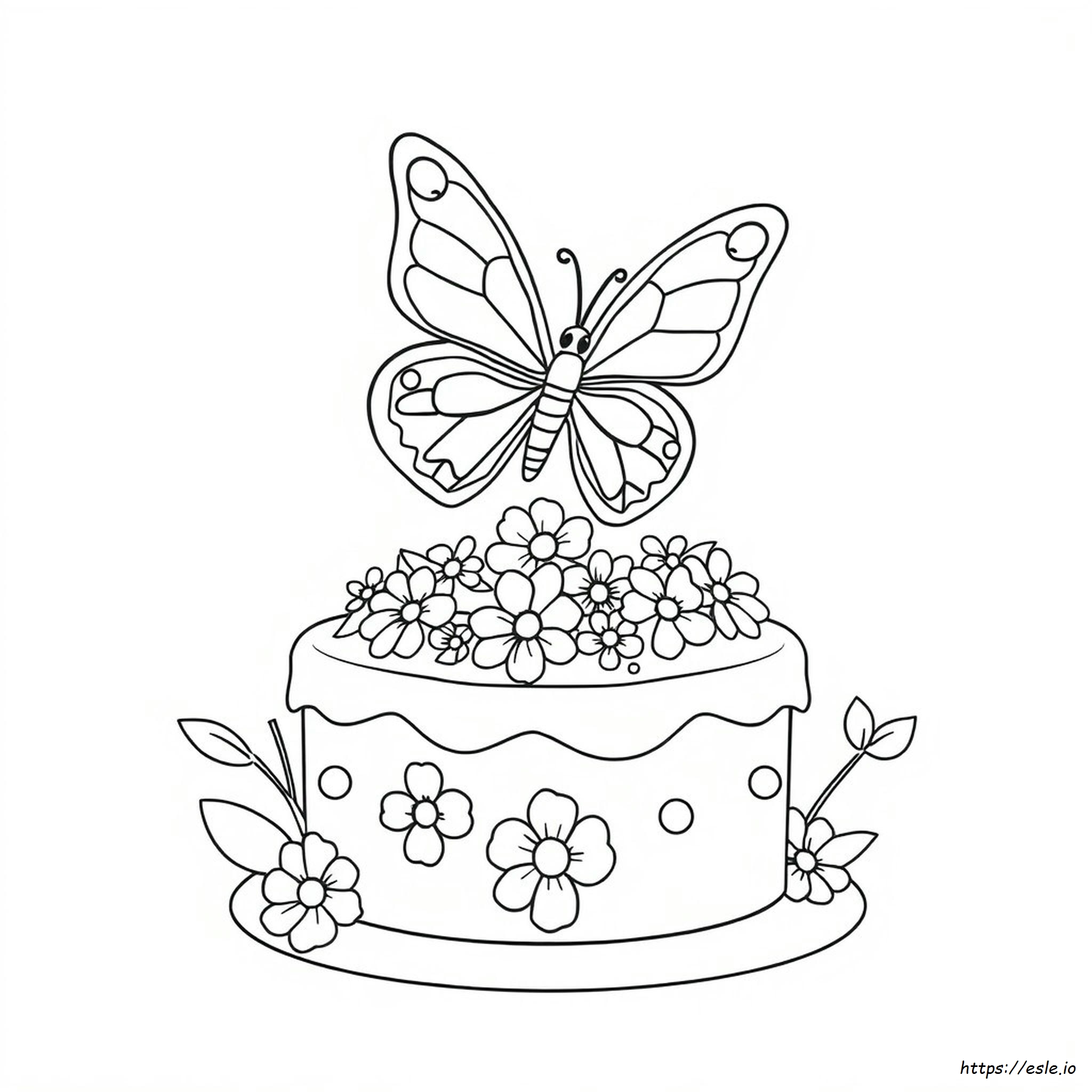 Mariposa Pastel Dibujos Para Colorear
