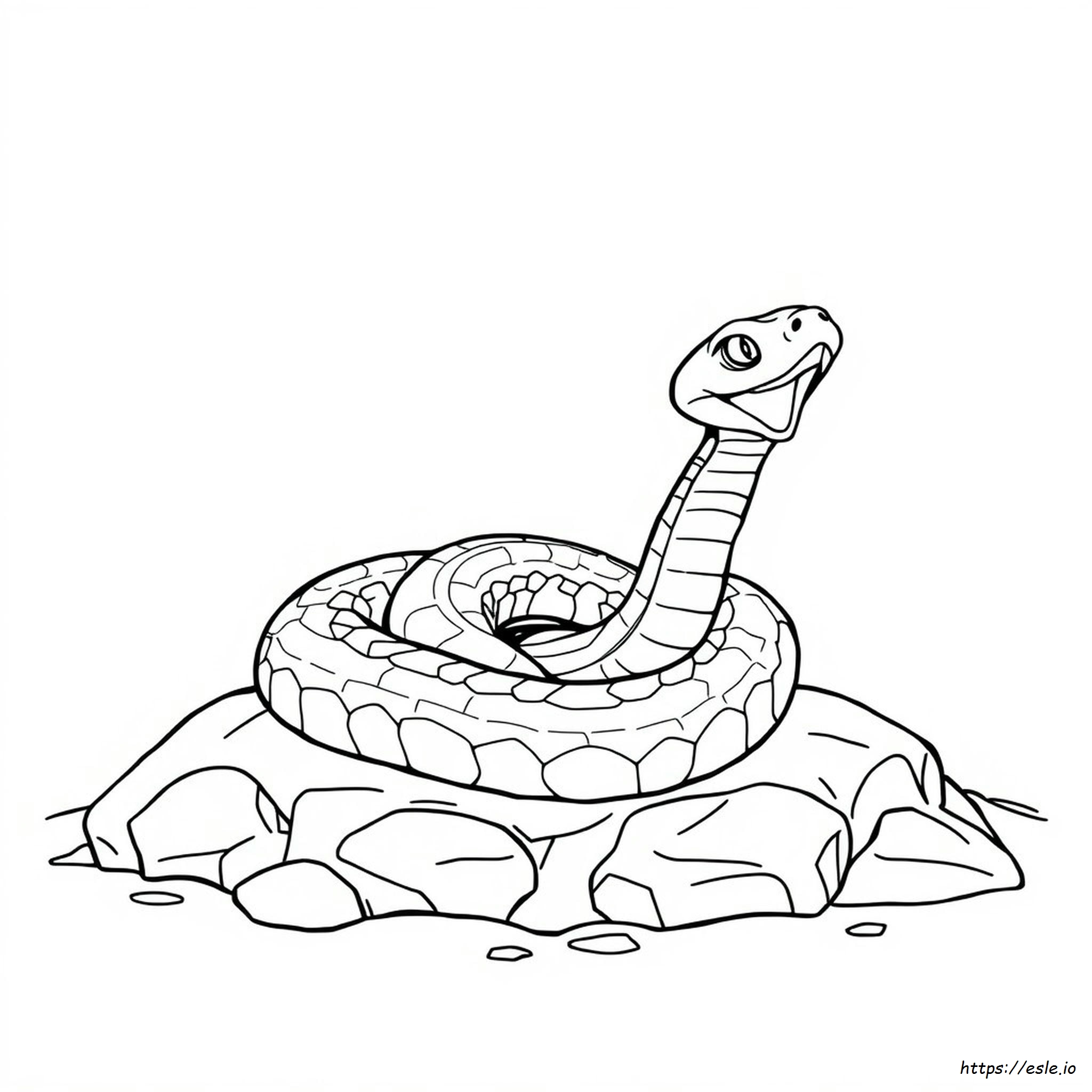Cabeça De Cobra Para Colorir