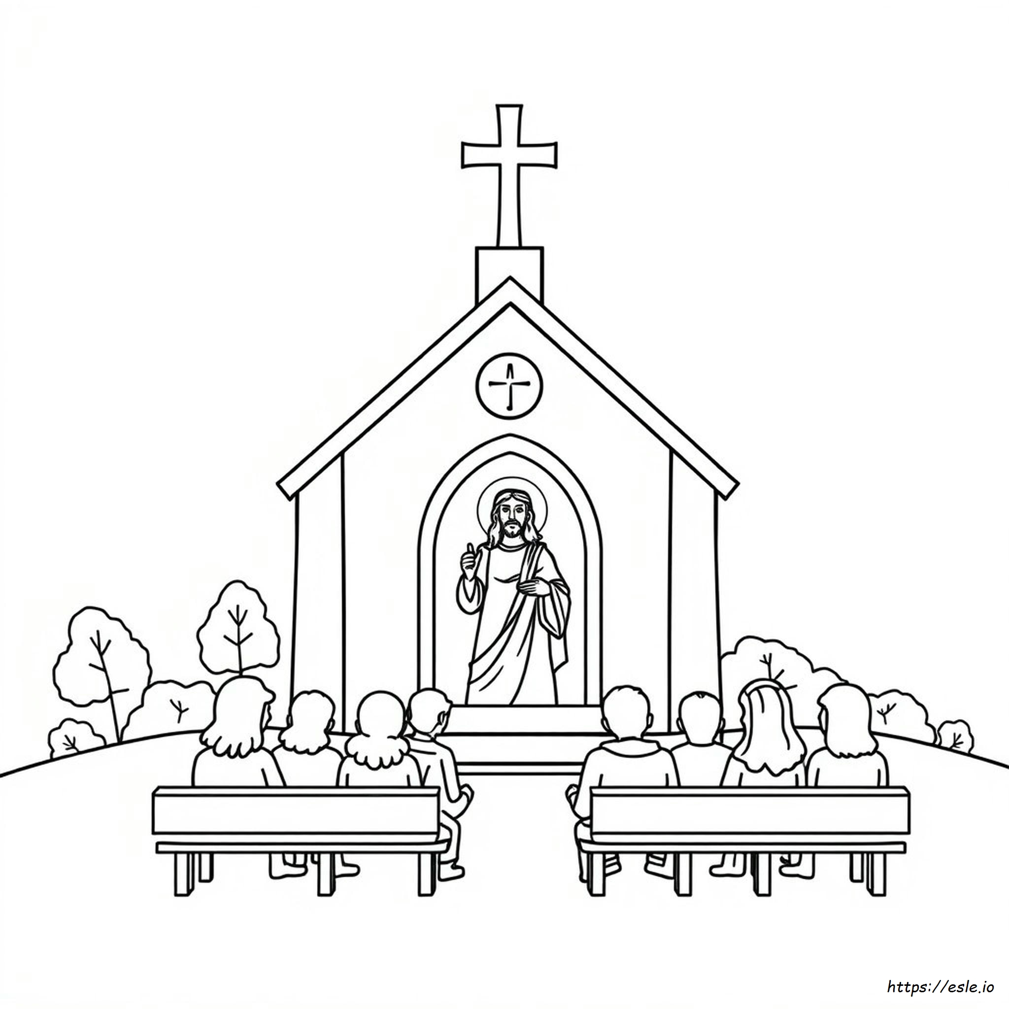 Iglesia De Jesucristo Dibujos Para Colorear