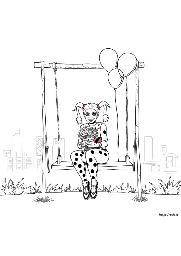 Realistyczne Kolorowanki Harley Quinn