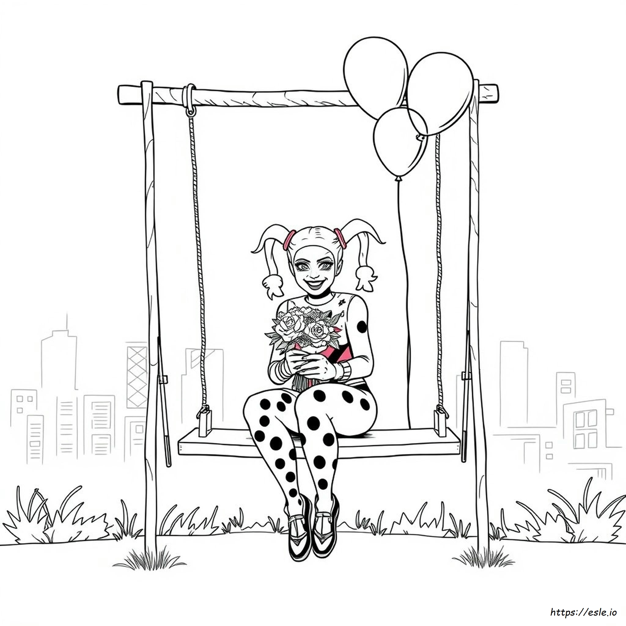 Coloriage Harley Quinn Réaliste