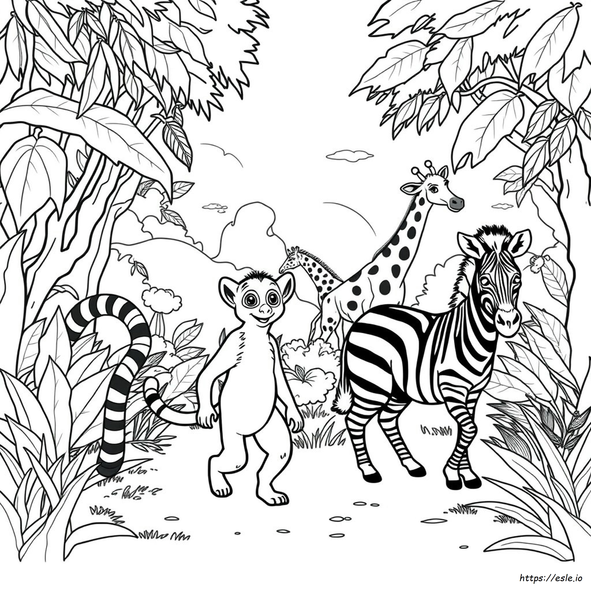 Madagascar Coloring Pictures