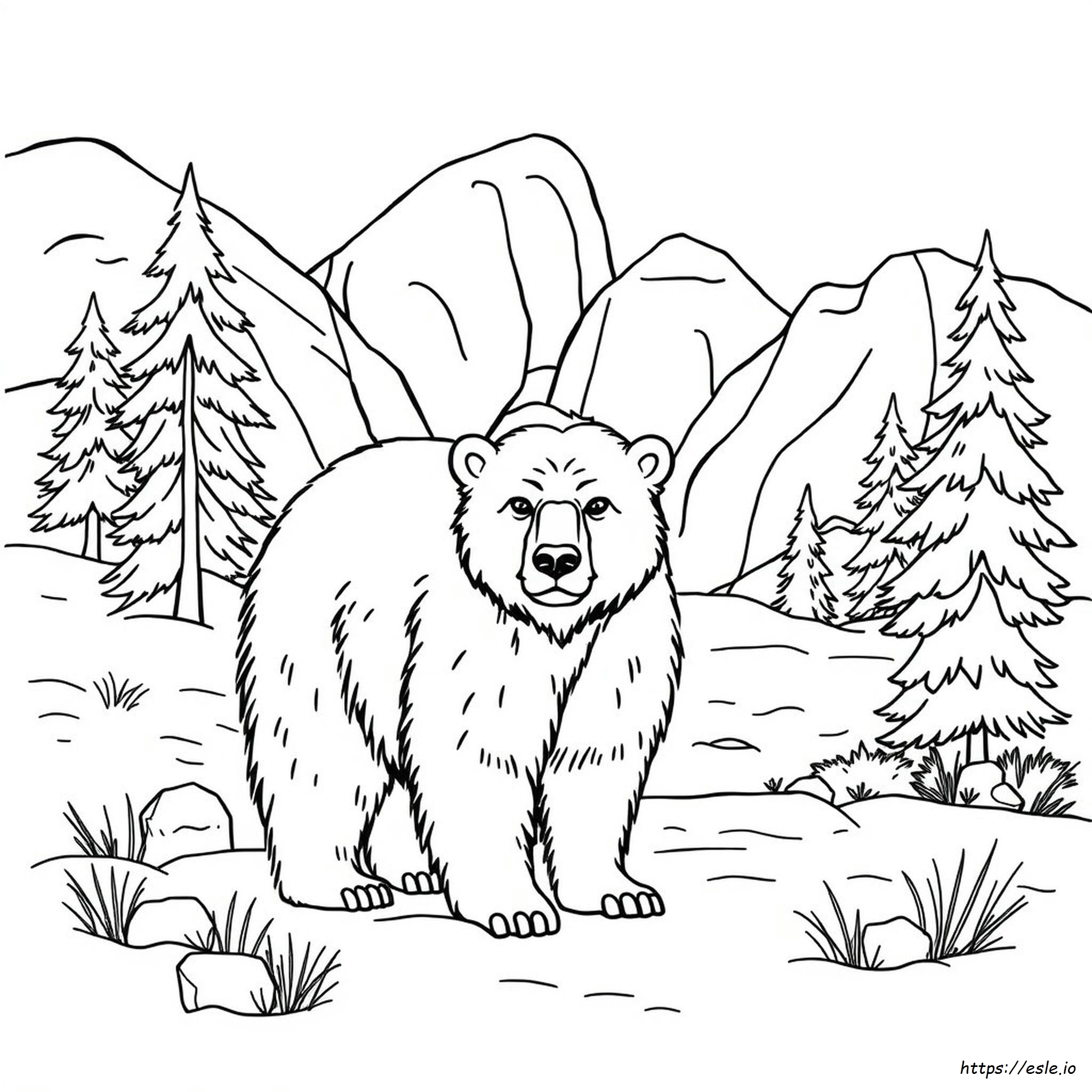 Grizzy Coloring Pages