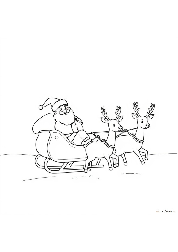Santa Coloring Pages For Preschoolers