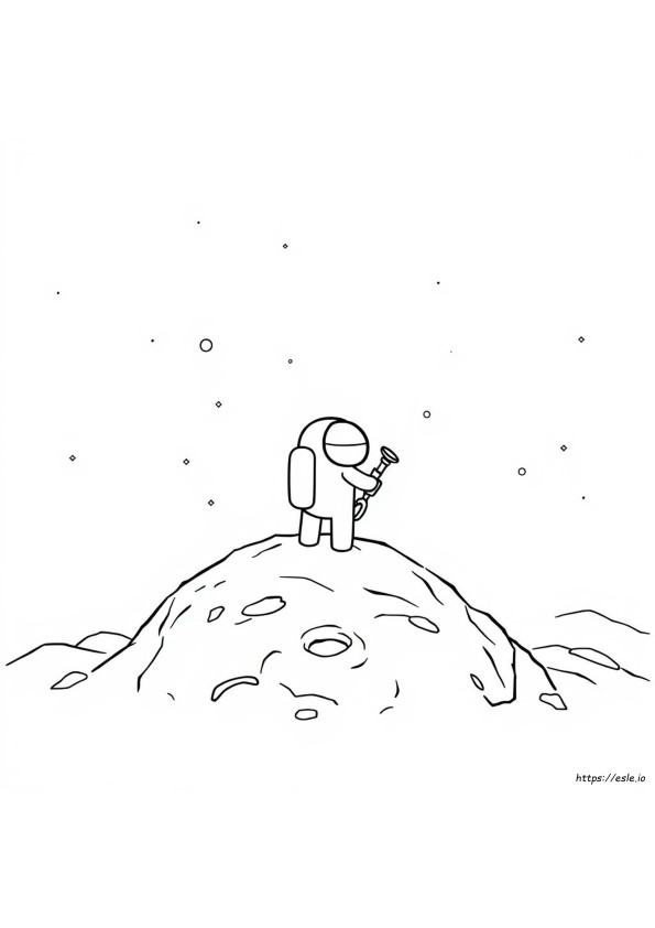 Character Drawing Among Us Coloring Pages