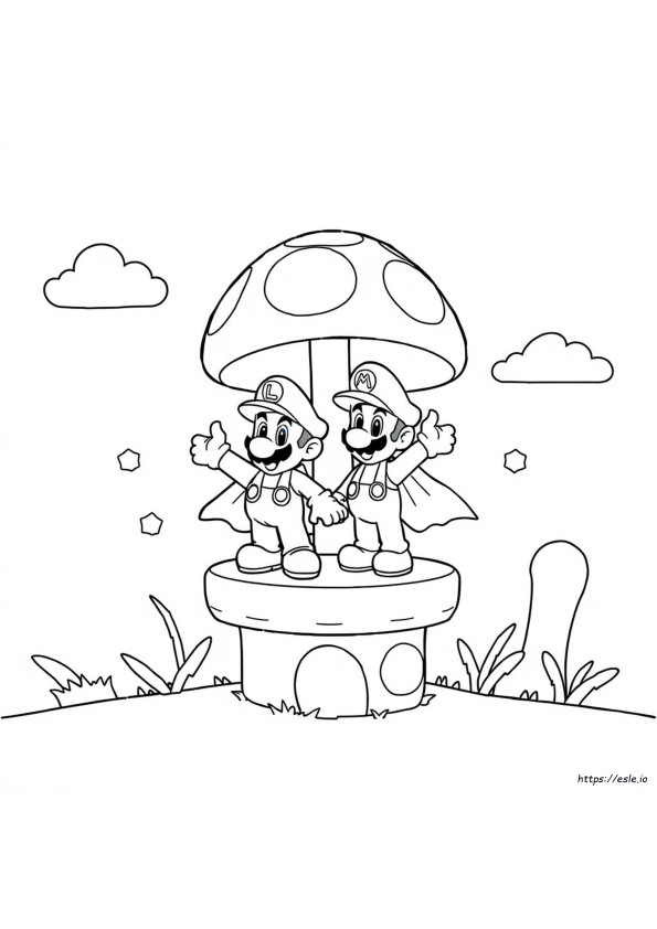 Coloring Pages Of Mario Brothers