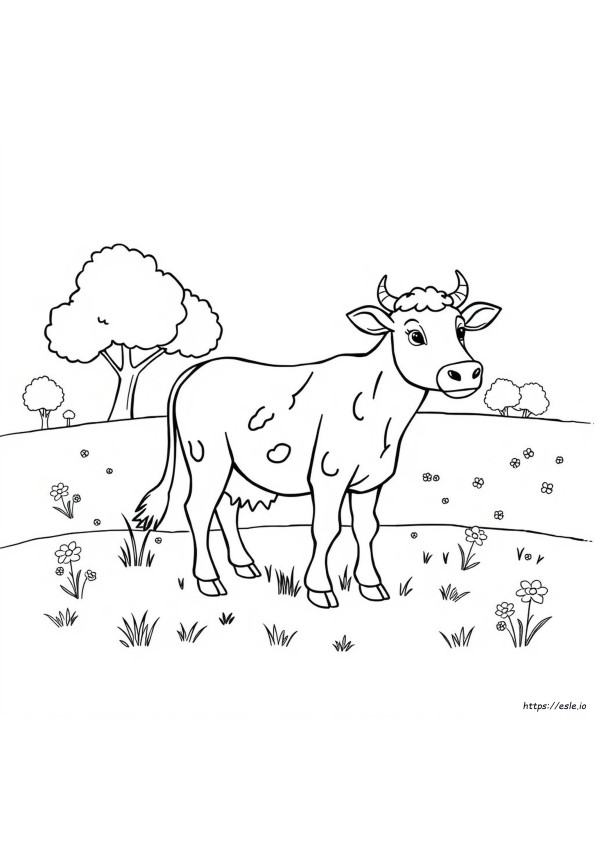 Calf Colouring Pages
