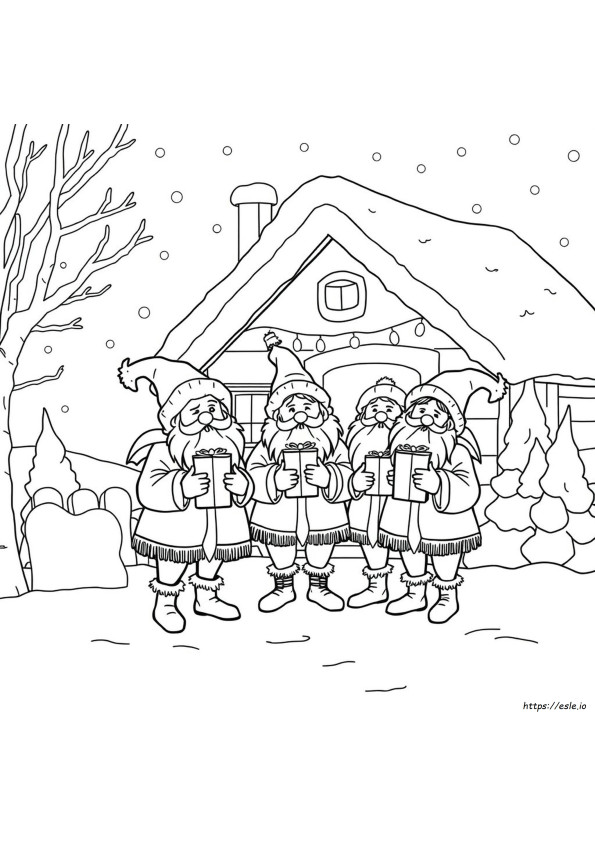 Pagina Da Colorare Dei Lads Di Yule