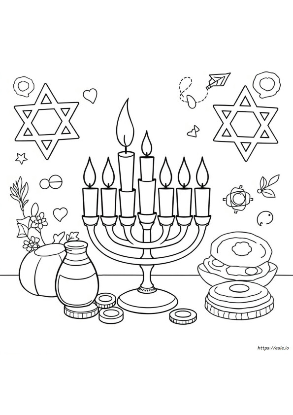 Disegni Da Colorare Di Chanukah Gratuiti