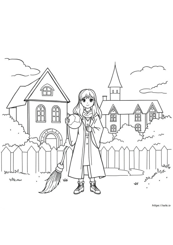 Ginny Weasley Coloring Pages Free