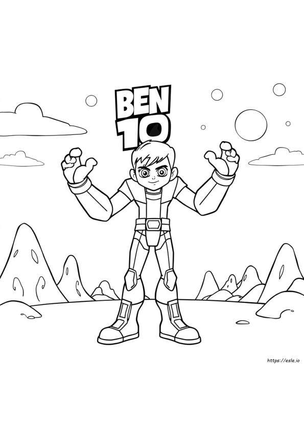 Ben 10 Coloring Pages Four Arms