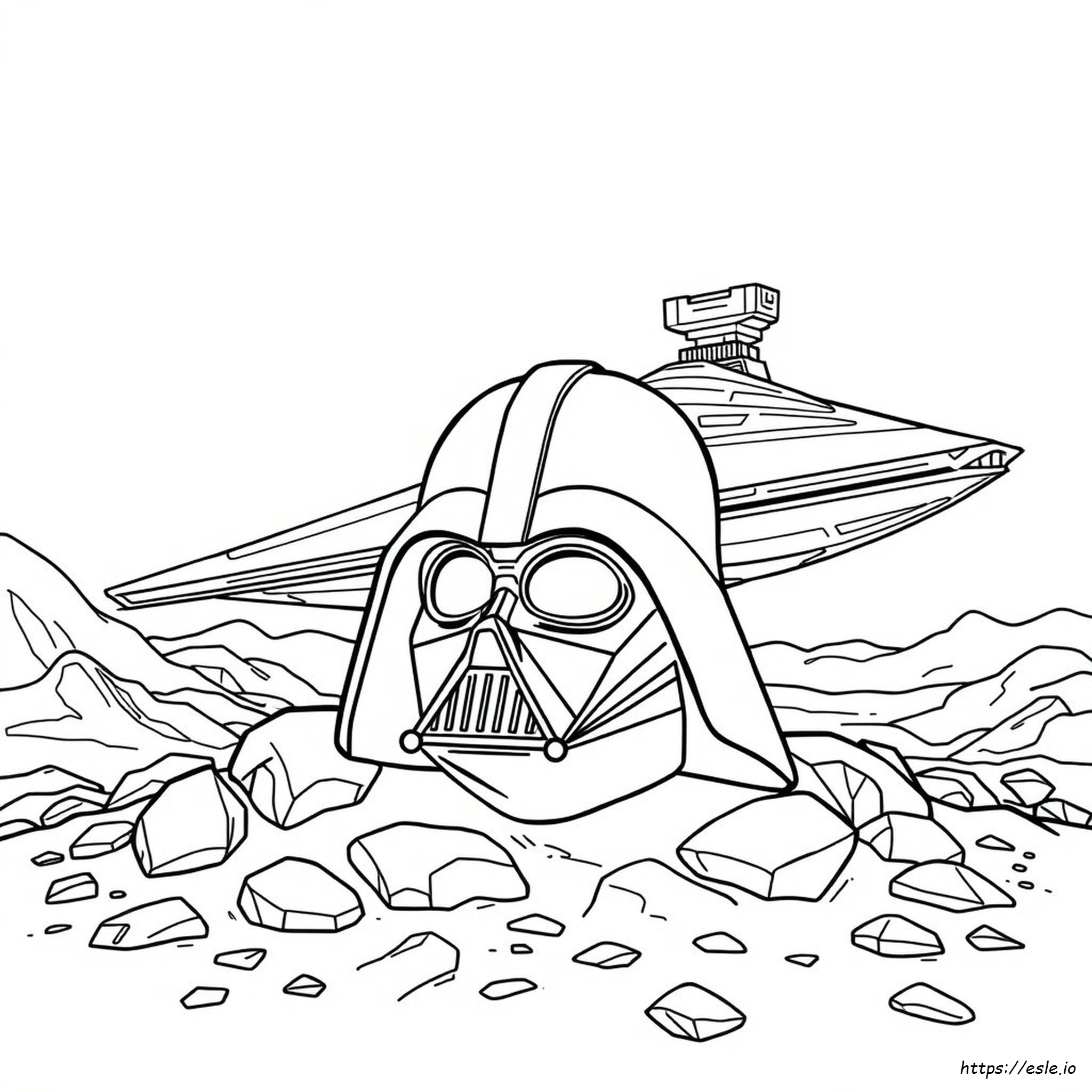 Darth Vader Helmet Coloring Page