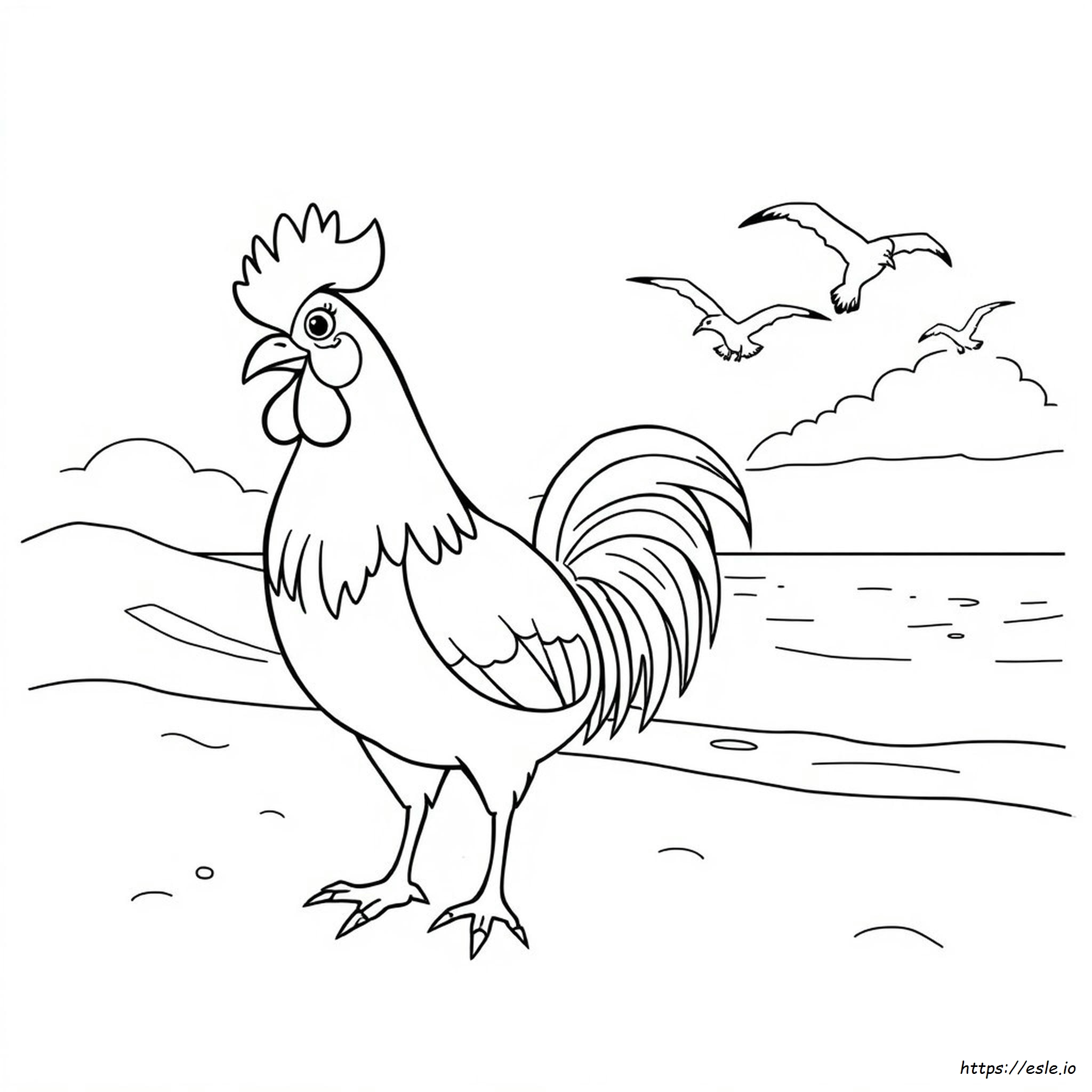 Hei Hei Coloring Page