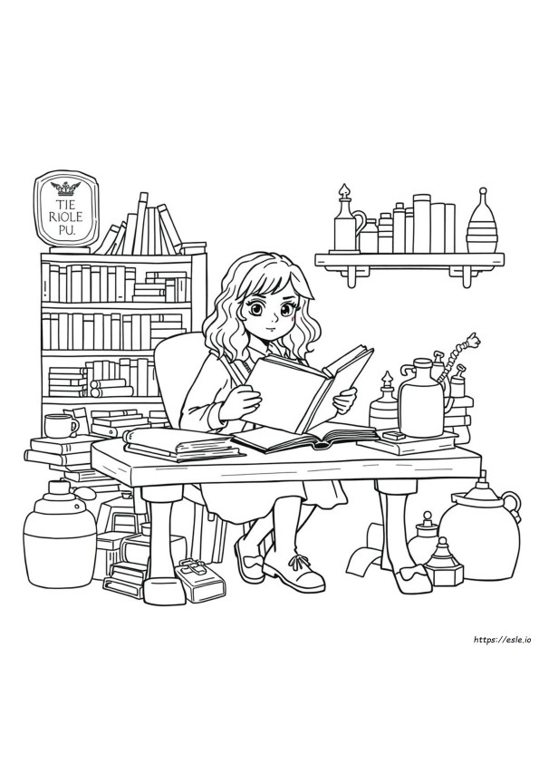 Hermione Granger Colouring Pages