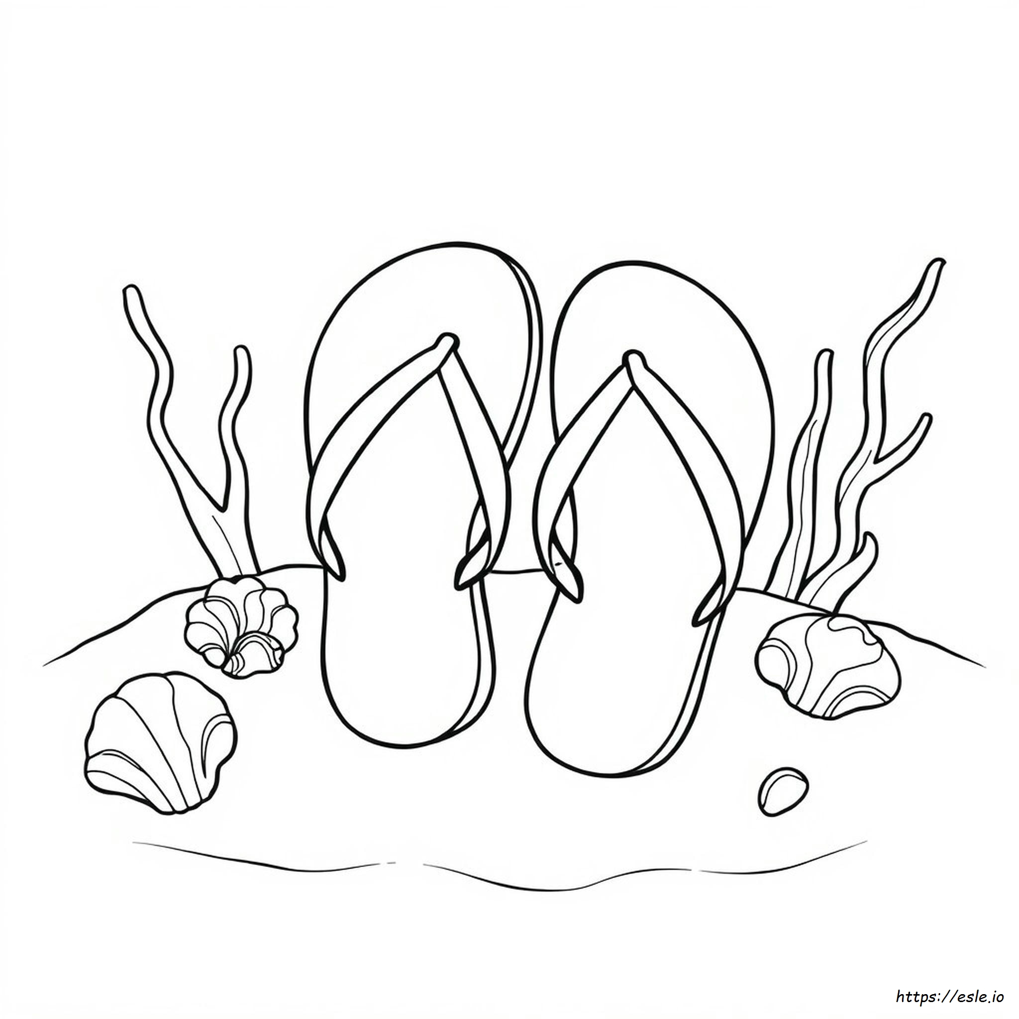 Desenhos De Chinelos Para Colorir Grátis Para Imprimir