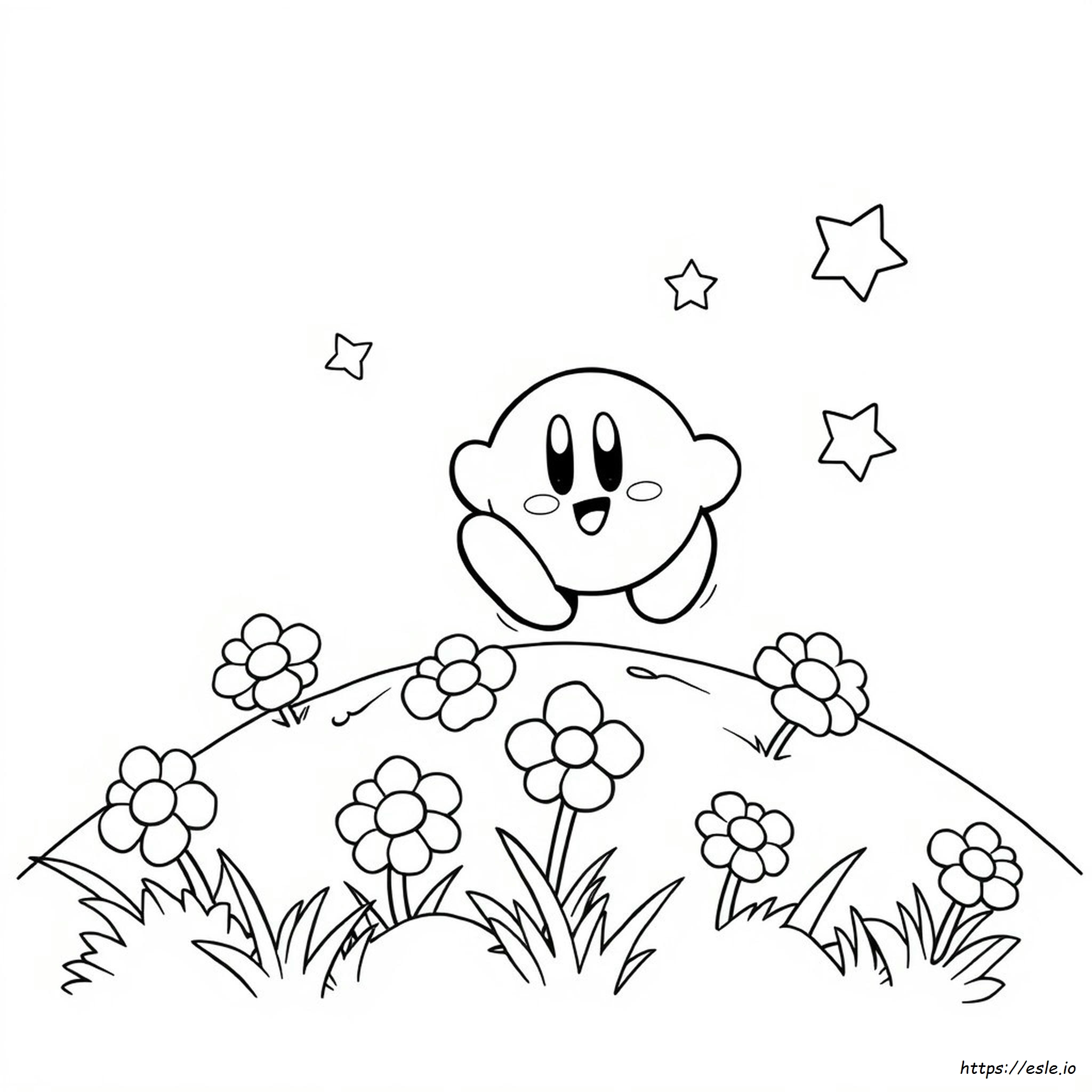 Plantilla Para Colorear De Kirby