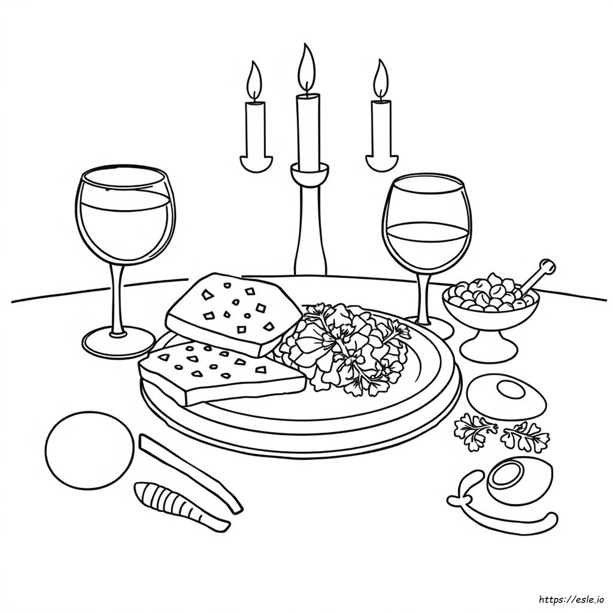 Piatto Seder Da Colorare E Stampare