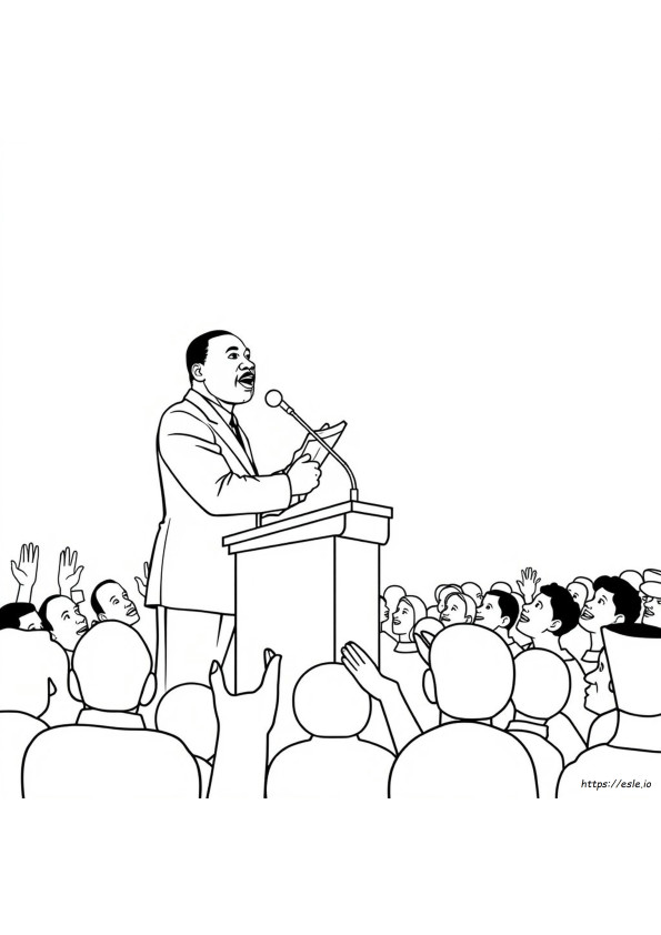 Martin Luther King Coloring Worksheets
