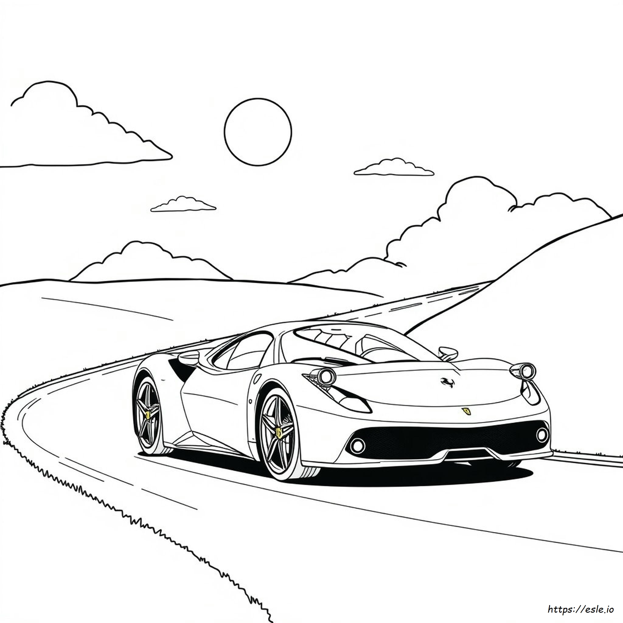 Ferrari Para Colorear