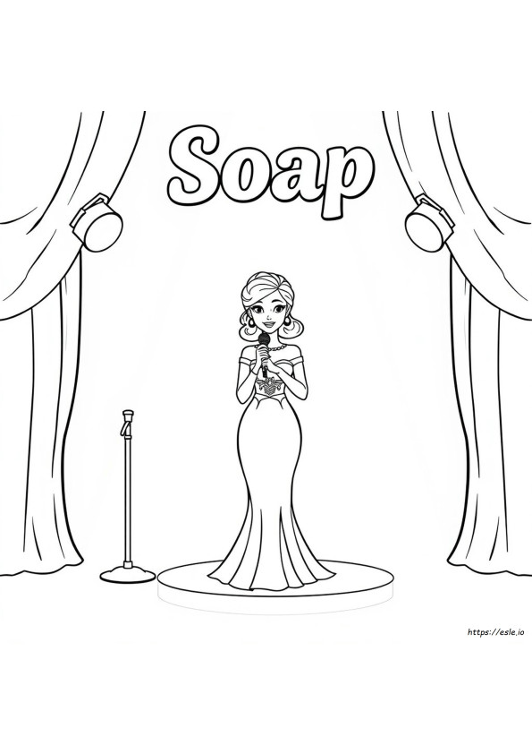 Melanie Martinez Coloring Book Soap Page