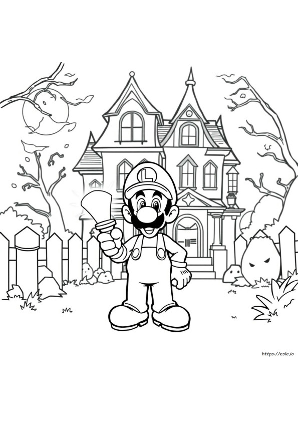 Desene De Colorat Cu Luigi