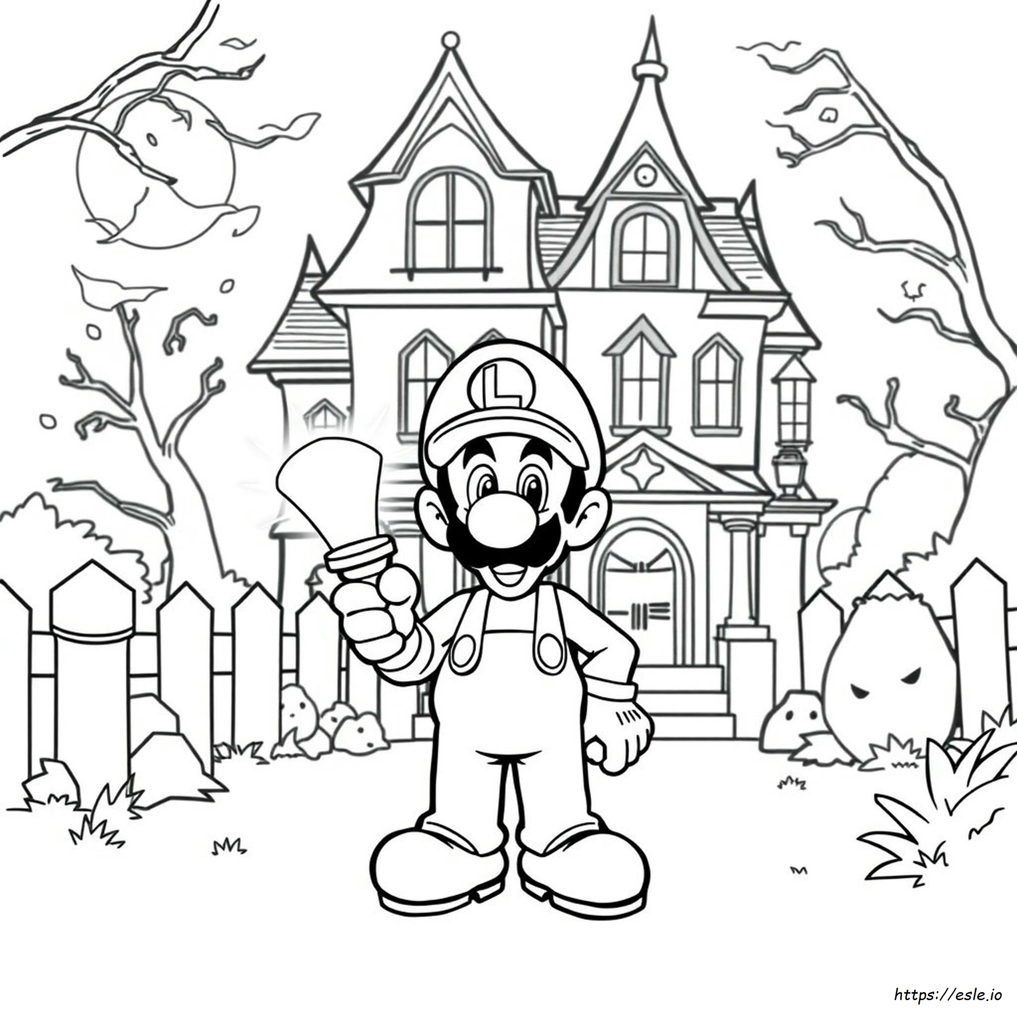 Coloring Pages Of Luigi
