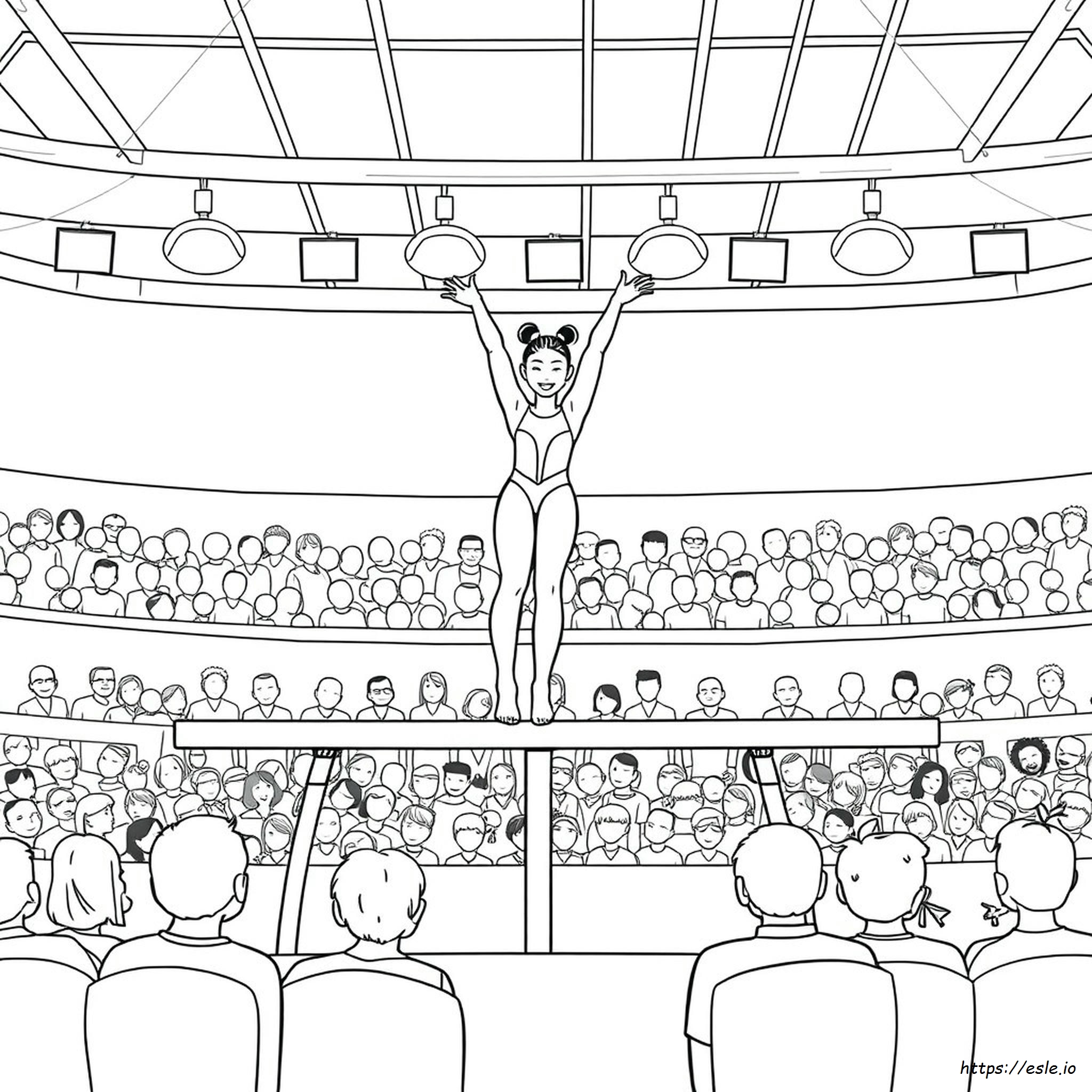 Coloring Pages Of Gymnastics